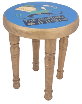 Notre Dame Fighting Irish Stool From Lou Holtz Hall of Fame (Holtz LOA)